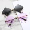 Sunglasses, the Same Style As Popular Female Influencers and Celebrities, Trendy Street-style Sunglasses, Fashionable and Unique Retro Cloud-shaped