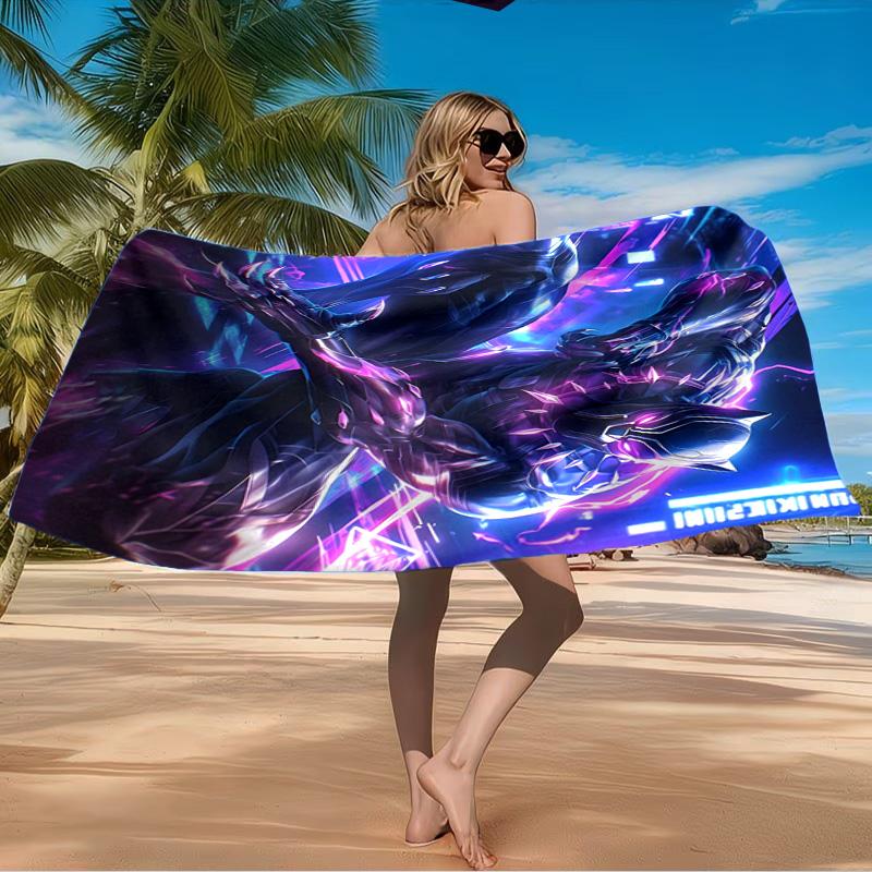 Panther In Action Beach Towel Microfiber Beach Towel, Lightweight and Quick-Dry, for Summer Travel, Swimming Pool Fan Birthday Gift