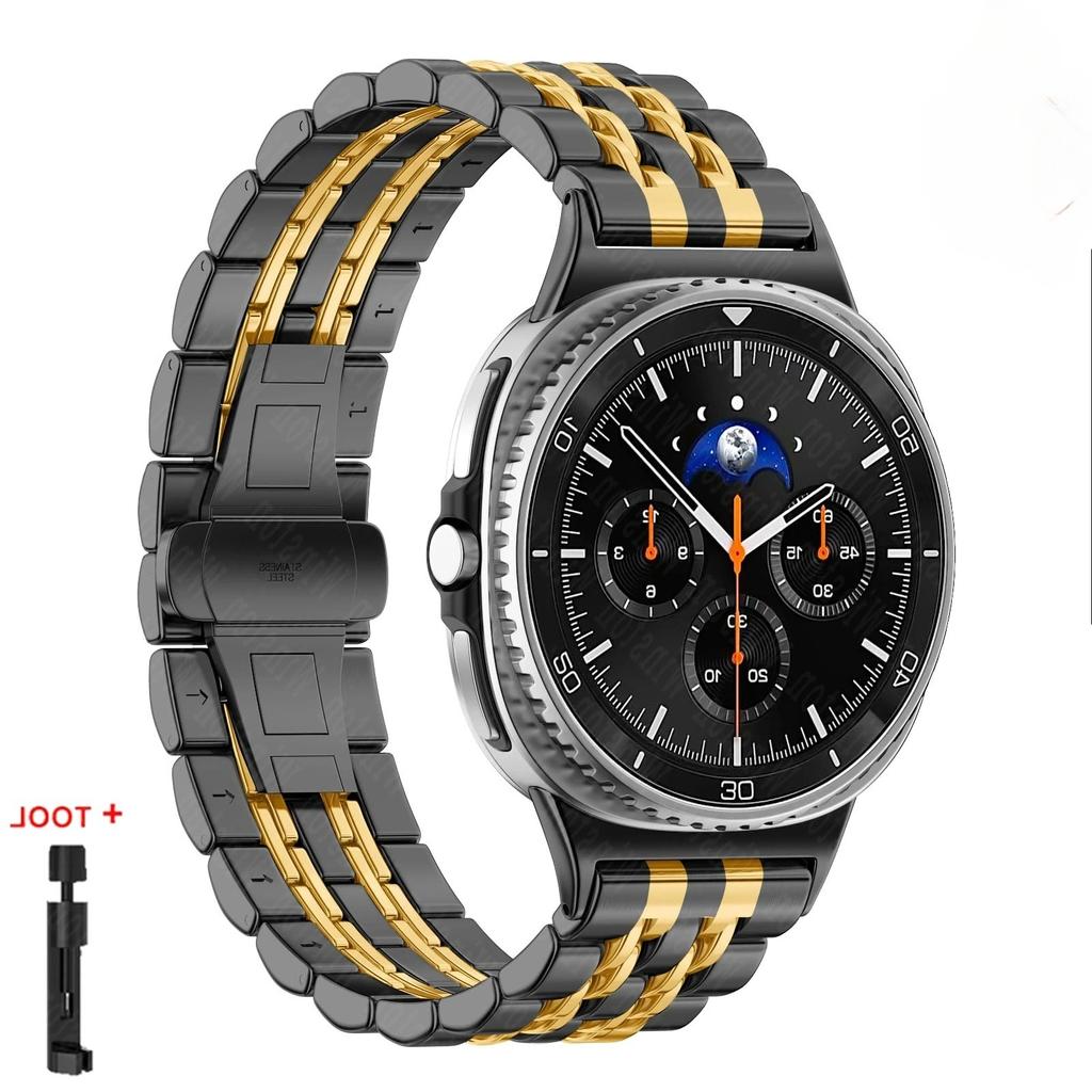 Ремешок из нержавеющей стали для Samsung galaxy watch 840 44MM/8classic 46mm металлический ремешок для galaxy watch ultra 2025 браслет для смарт-часов