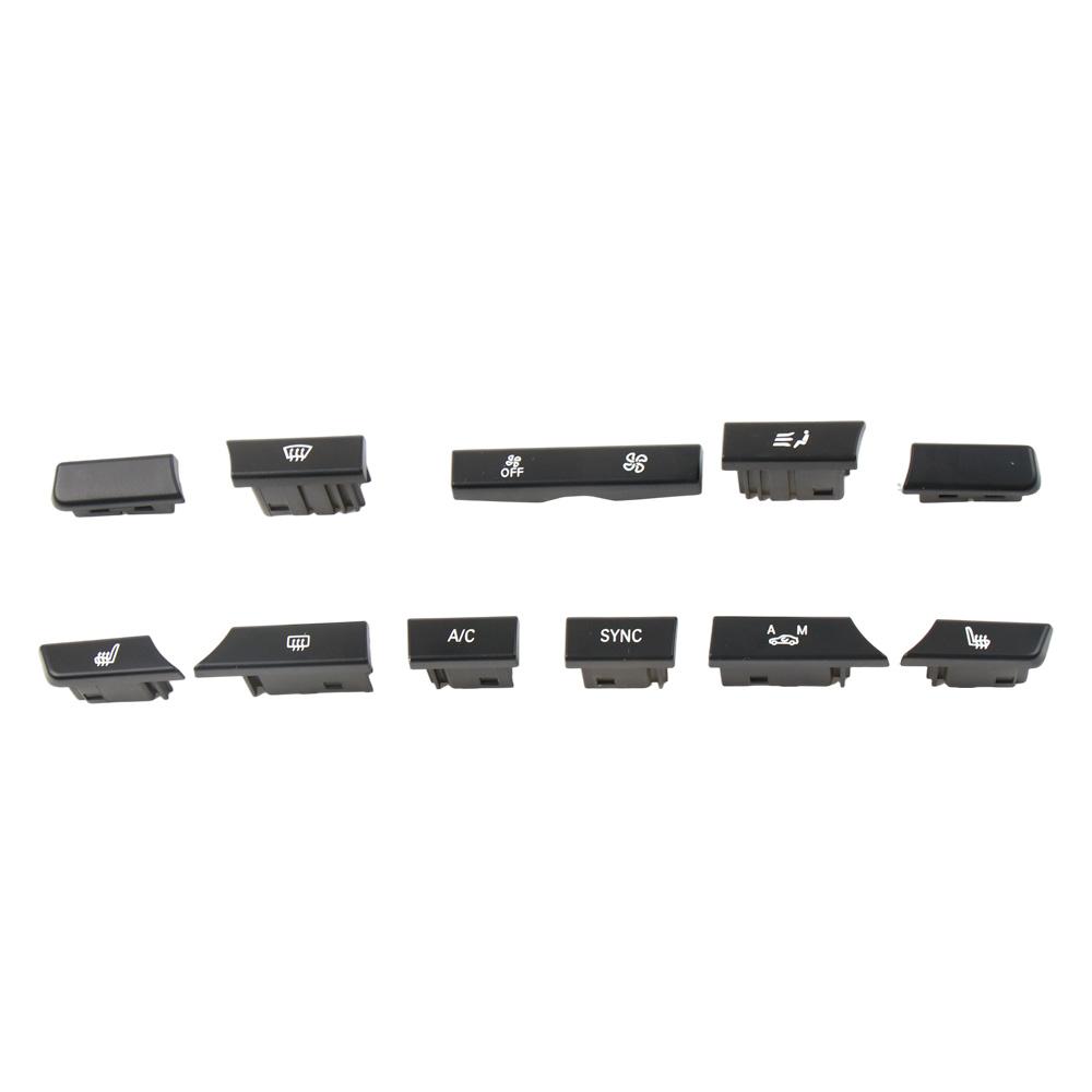 Car Air Conditioning AC Button Venlitation Key Cap Repair Kit Replacement For BMW X3 X4 Series F25 F26 2011-2017 64116825513