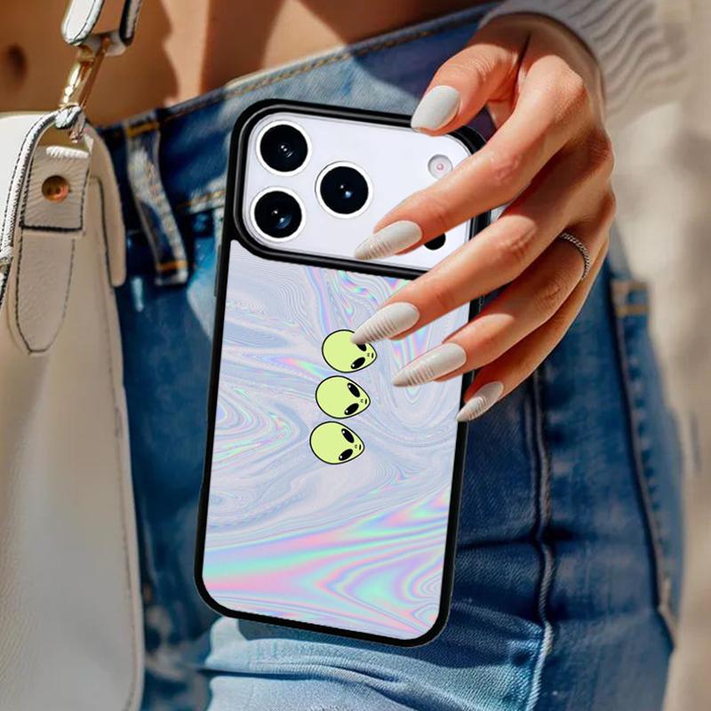 Alien Martian Humans Arent Real Phone Case For iPhone 17 Air 14 15 13 12 Max Cover For Apple 14 15 16 16e 11 Pro Max Plus Coque
