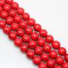 Оптовая продажа красных бирюзовых драгоценных камней 16-200 шт. 4-14 мм круглые поделки своими руками изготовление ювелирных изделий подвески бижутерия распорка свободные бусины натуральный камень