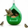 Зимняя подвесная кормушка для птиц Домик-гнездовье в форме капли воды Уличная кормушка для птиц Скворечник для диких птиц Декор для двора, сада, патио