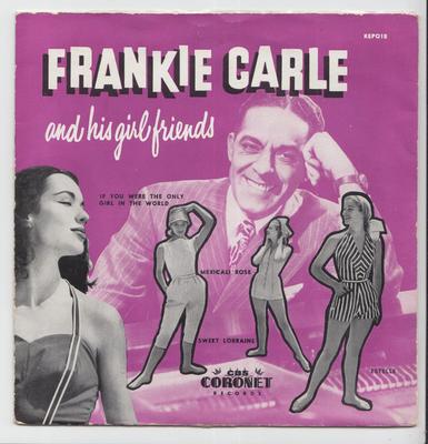 Пластинка 7 дюймов FRANKIE CARLE Frankie Carle And His Girlfriends KEP018 CORONET 1956 Австралия Джаз Б/у