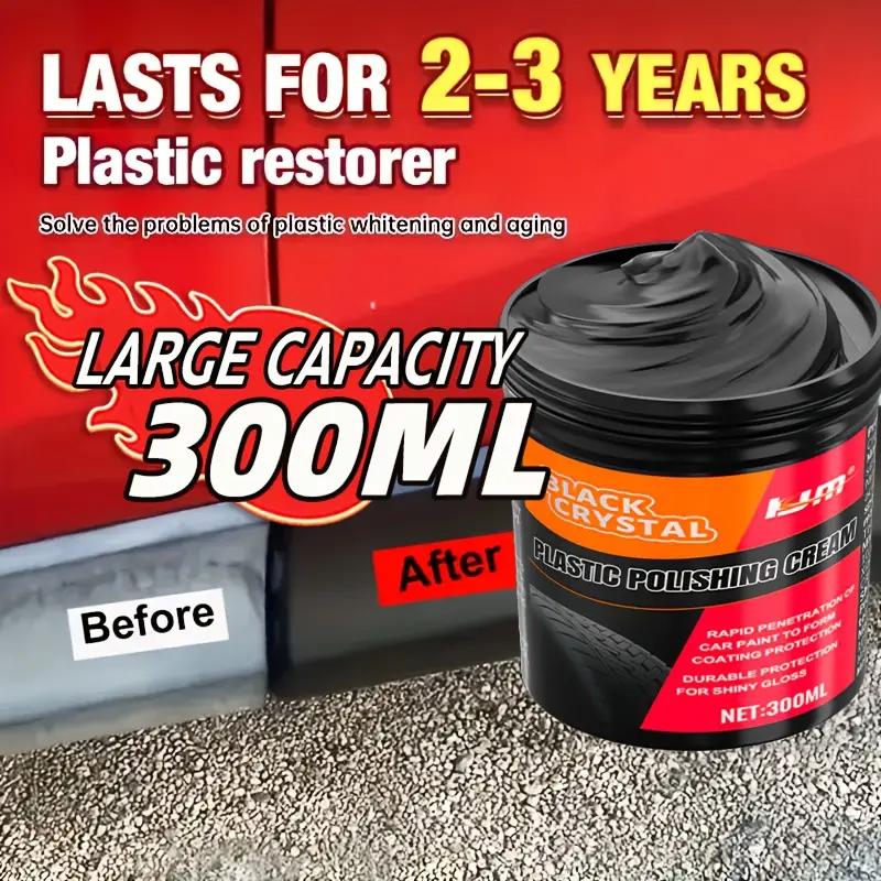 Воск для восстановления салона автомобиля - Восстановитель пластика, Блеск салона, Защита шин, Восстановление выцветания черного, Нанопокрытие и Царапины