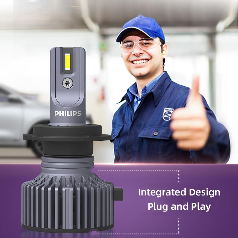 Philips Ultinon Pro3015 Автомобильный светодиодный налобный фонарь H1/H4/H7/HIR2/H11/HB3/4 люмен (за пару):1700ЛМ