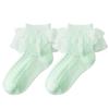 2-9 лет Детские весенние кружевные носки с оборками Детские хлопковые осенние носки для девочек Танцевальные носки Милые носки для малышей Аксессуары для малышей в стиле принцессы
