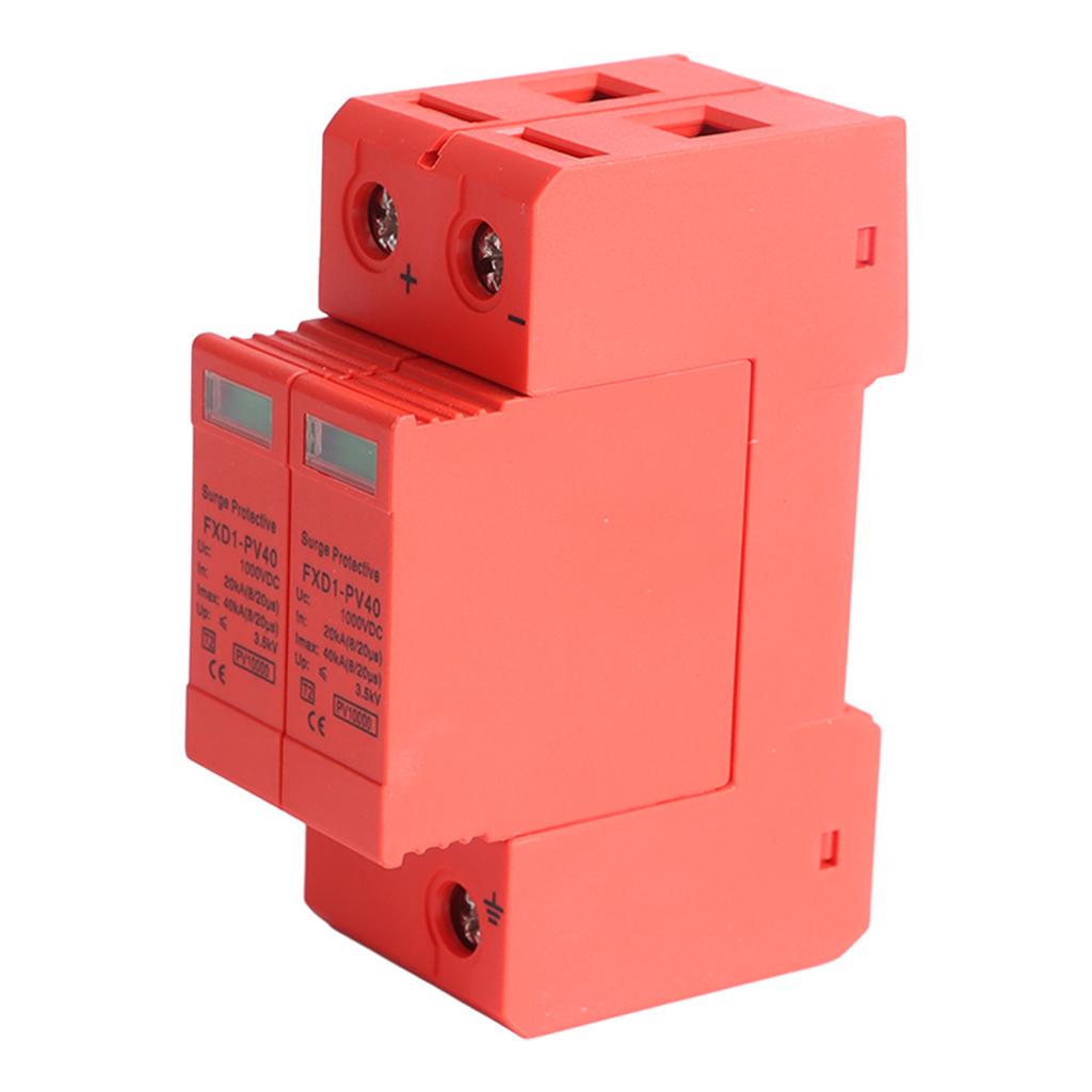 Устройство защиты от импульсных перенапряжений 2P Фотоэлектрический Ограничитель перенапряжений постоянного тока DC1000V 40 кА для электроники