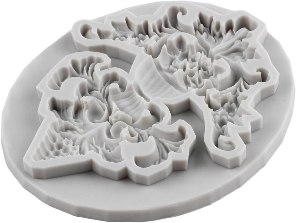 Формы для помадки в стиле барокко, силиконовые формы в стиле барокко для украшения торта, топпер для кексов, конфетная шоколадная паста для жевательной резинки, полимерная глина