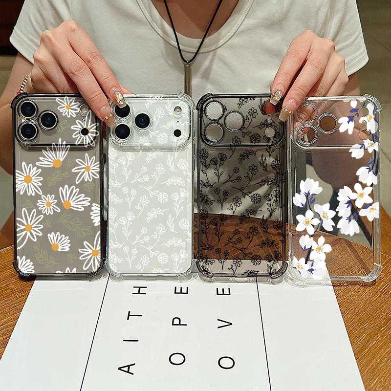 Delicate Garden Print Design For iPhone 17 Air 16 15 14 Pro Max 13 12 11 ShockProof TPU Soft Case Cover