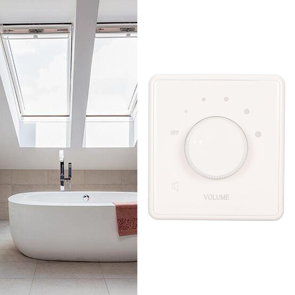 Wall Mount Volume Control Knob 10W Volume Control Wall Plate Knob Volume Controller for Home Speakers