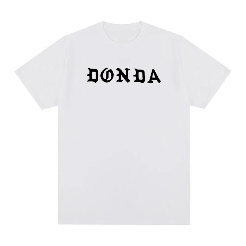 Donda Канье Уэст Черная футболка с круглым вырезом 100% гребенчатый хлопок Новая футболка Топы Унисекс