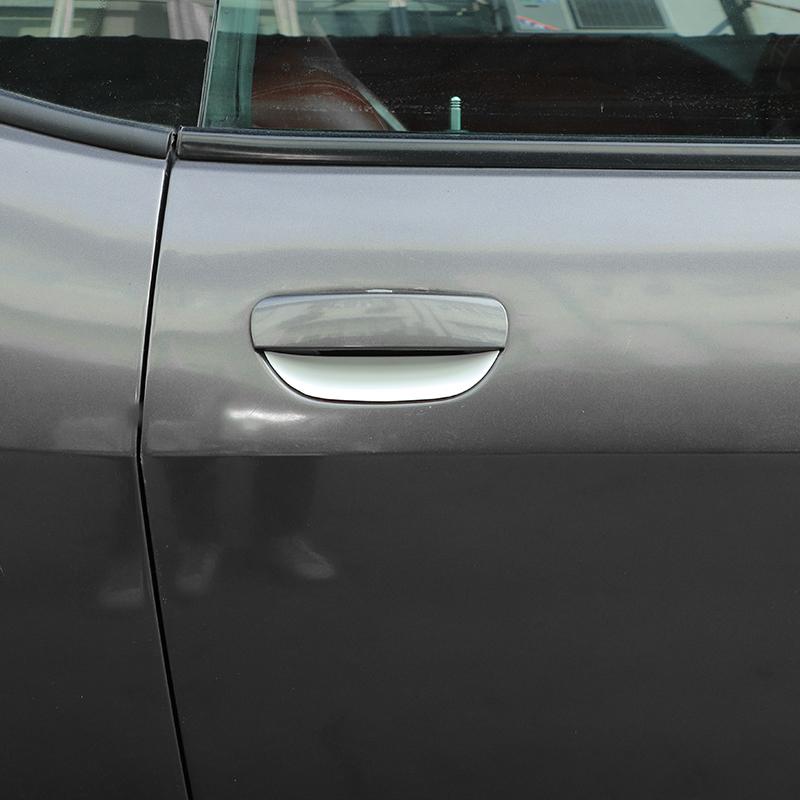 Ca ABS внешняя дверная ручка чаша орнамент крышка декоративная наклейка подходит для Dodge Challenger 2015 Up внешние аксессуары