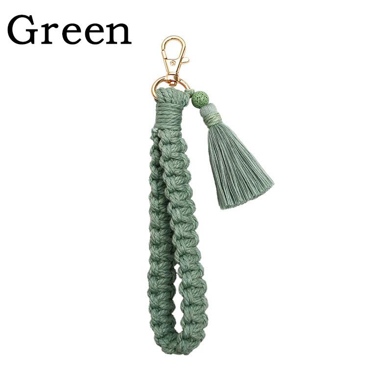 1 шт. Брелок с кисточкой Модные аксессуары Брелок для ключей автомобиля Ручное плетение Брелок Креативный брелок Женские брелки