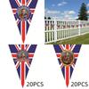 Британский флаг коронации короля Карла ручной 90x150см праздничный полиэстеровый баннер
