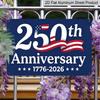 Плоский 2D, 1 шт. Патриотическая алюминиевая табличка США "250-летие 1776-2026", 12x8 дюймов - Синий Красный Белый Дизайн Американского Флага, США 250-й День Независимости