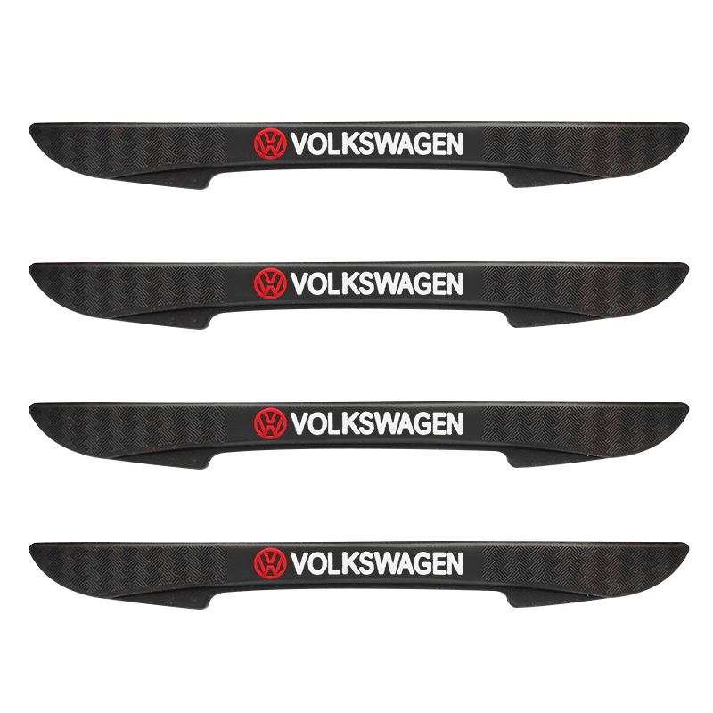 Car Rubber Door Edge Protector Stickers Anti Collision Strips Accessories For VW Passat Polo 6 4 mk6 Jetta B6 Golf CC GTI Touran zw2