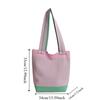 Shopping Bag Color Blocking Bucket Bag Large Capacity Casual Shoulder Bag  Outdoor