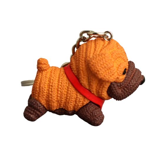 Трехмерное вязание из шерсти. Нежное мастерство. Устойчивое к выцветанию. Износостойкое украшение. Очаровательный брелок-талисман для собаки. Аксессуар для сумки.