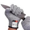 Gants Anti-Coupure GOBRO - Résistant, Souple, Flexible - Niveau 5 de Protection - Gris