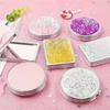 Quicksand Foldable Mirror Magnifying Pocket Mirror Exquisite Makeup Mirror Girls Women