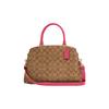 Сумка через плечо Lillie 32 Classic Monogram из покрытого канваса и кожи Женские сумки Хаки Розово-красный 91495-IMTVY