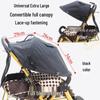 Universal Baby Stroller Sunshade Canopy with Pockets