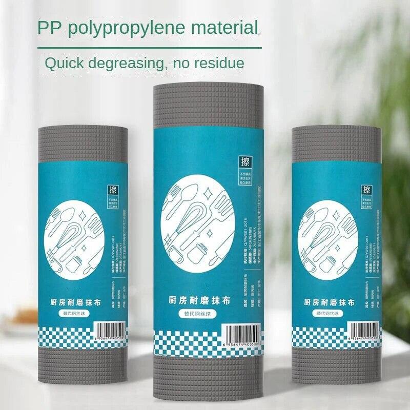 Одноразовая прочная кухонная ткань для чистки, тряпка для ежедневной чистки и тряпка