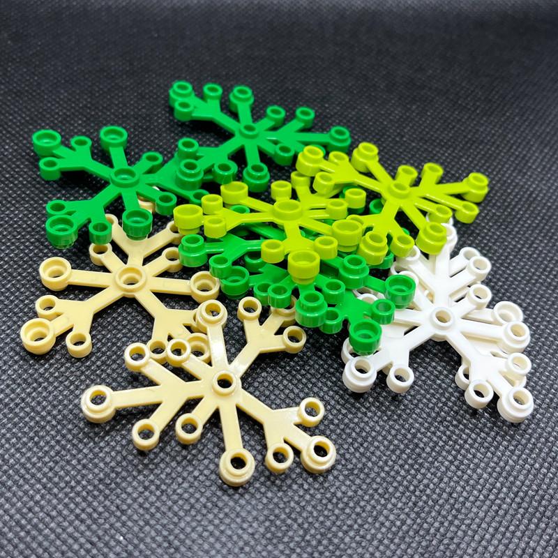 30pcs 6 x 5 Leaves Block Flower Tree Parts Compatible 2417 Classic MOC Build Brick Construction City Street View Accessories
