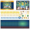12Sheets Eid Mubarak DIY Stickers Kids Puzzle Game Toys Islam Muslim Party Supplies 2026 Ramadan Home Decoration Wall Sticker