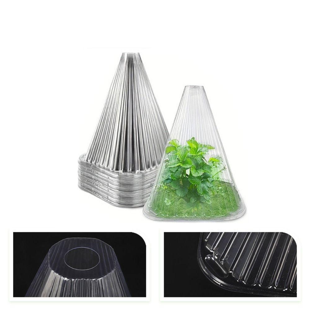 20 шт. ветрозащитный чехол для рассады растений конический защитный чехол для цветов изоляционный чехол для растений защита от заморозков