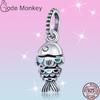 Plata Charms Of Ley 925 Silver Starry Sky Charms Air Balloon Charm Fit Fashion 925 Original Bracelets Pulseira Diy