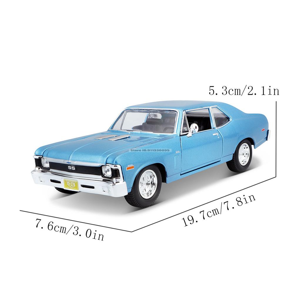 Майсто 1:24 1970 Chevrolet NOVA SS литая модель автомобиля литье под давлением статичная точная модель коллекция подарок игрушка модная игрушка