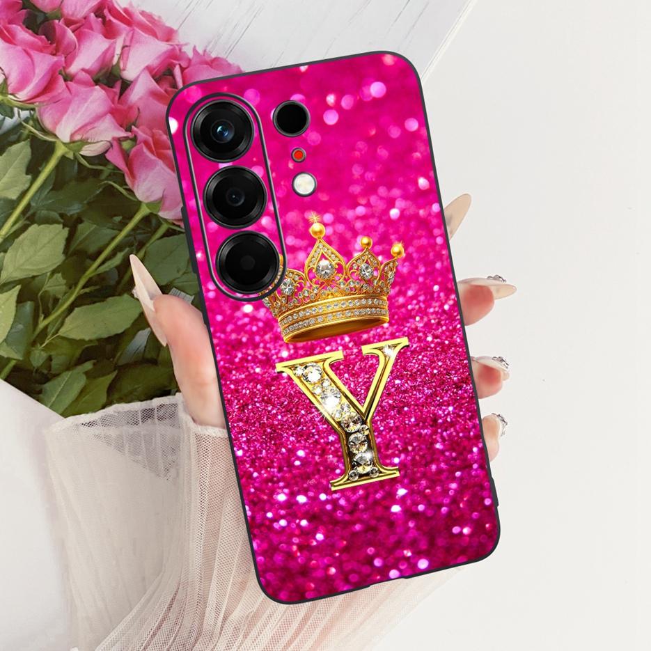 Чехол для Tecno Camon 50 4G CN5 Роскошный чехол с буквами-коронами Мягкий ТПУ чехол для телефона для Tecno Camon 50 Pro 4G CN5c Camon50 Fundas Сумки