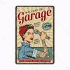 Classics Vintage Beautiful Girl Metal Plaque Retro Tin Sign Garage Iron Painting Bar Club Art Home Wall Decor Poster 20x30cm