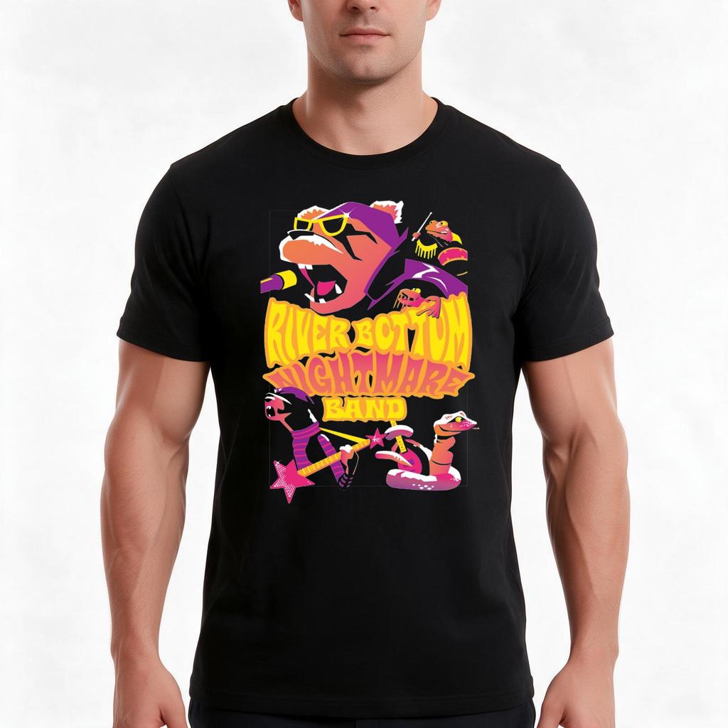 Emmet Otters Riverbottom Nightmare Band TShirt Summer Casual Cotton Tee Oversized Streetwear Tops Vintage Graphic Print