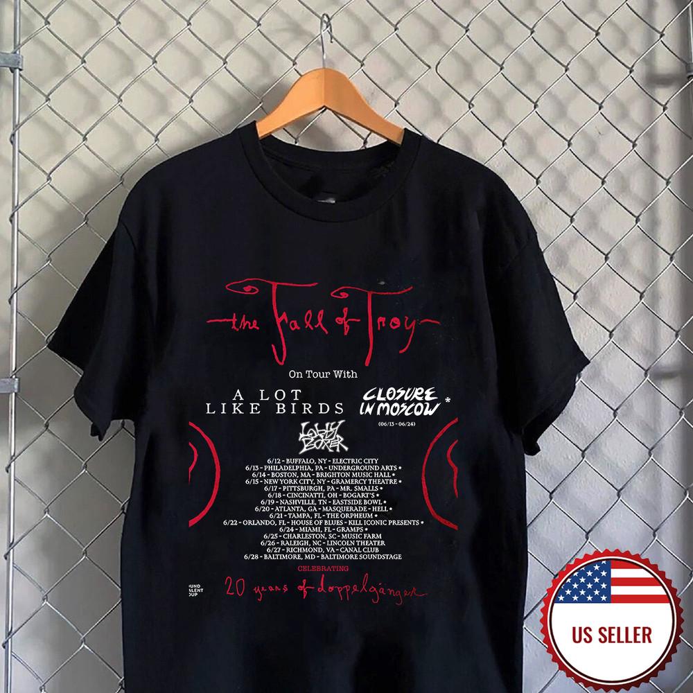 The Fall of Troy Band on Tour 20 Years of Doppelganger T Shirt Full Size S-5XL