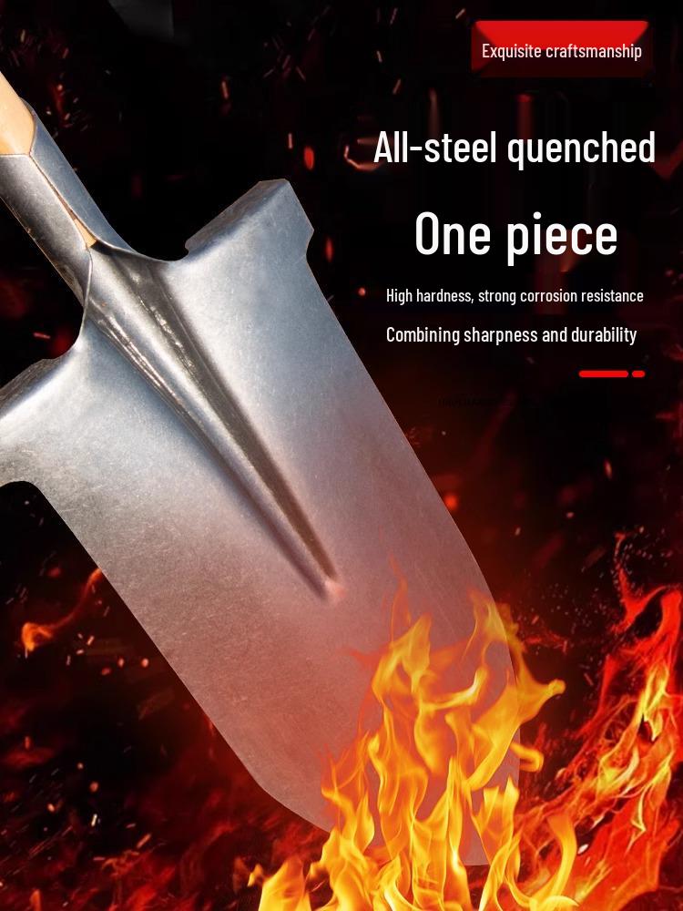 Военная камуфляжная заостренная лопата - Садовый инструмент из марганцевой стали для копания, рыхления почвы и посадки деревьев