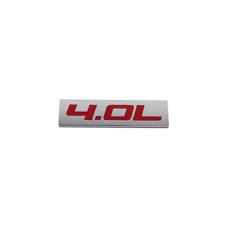 Premium 4.0L 4.0 L for Universal car Engine Hood Fender trunk Tail Rear Bonnet Nameplate Decal Emblem Badge Sticker
