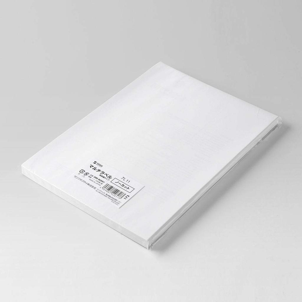 Самоклеящиеся этикетки Sanwa Direct, неразрезанные, 100 листов, легко наносятся, 300-RLD01