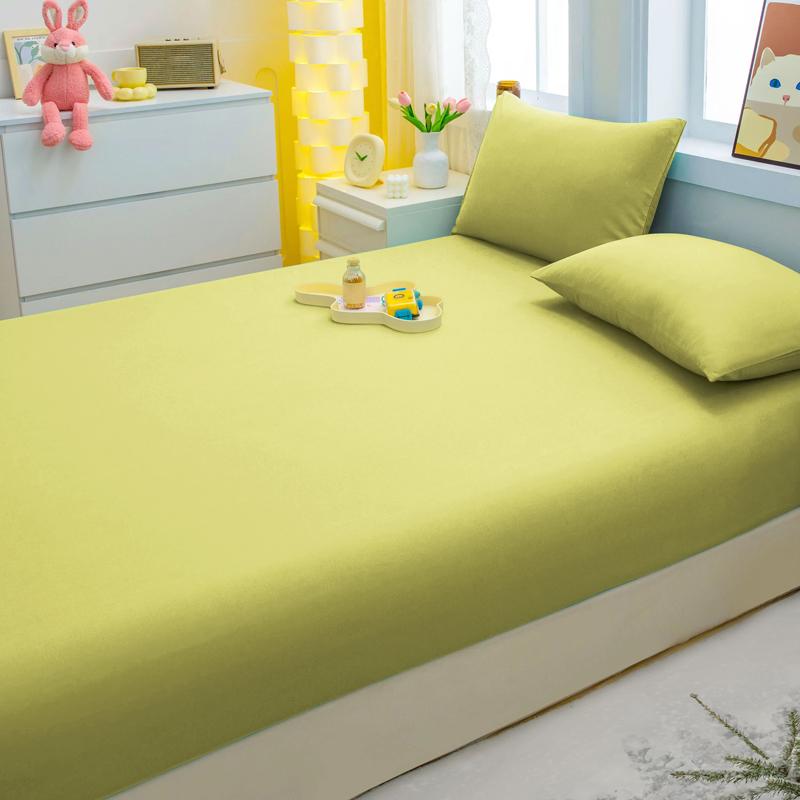 3Pc Minimalist Modern Solid Color Bedsheet Set Soft And Comfortable Bedding, Bedspread Set (Including 1 Bedsheet+2 Pillowcases)