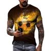Summer Fashion Football Graphic T Shirts Hip Hop Funny Personality Streetwear Men 3D Printed Casual O-neck Short Sleeve Tees Top