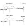 Rose Pattern Automatic Umbrella Three Folding Portable Folding Umbrella Lightweight Reinforced Frame Sun Protection Umbrella