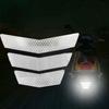 3Pcs Motorcycle Stickers Reflective Warning Trapezoidal Arrow Tail Fender Racing Bumper Decal Adhesive Tape For Car Truck