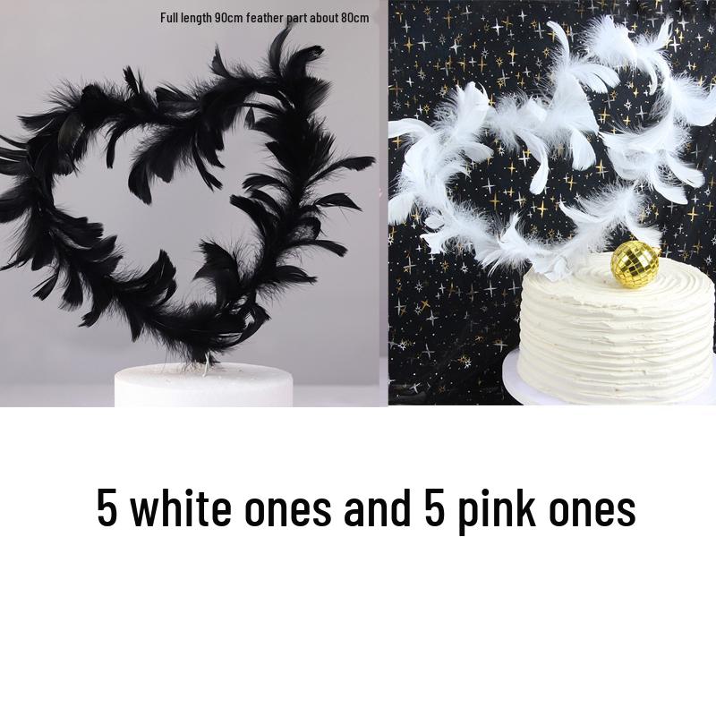 10 Топперов и украшений для торта в виде перьев ангельских крыльев