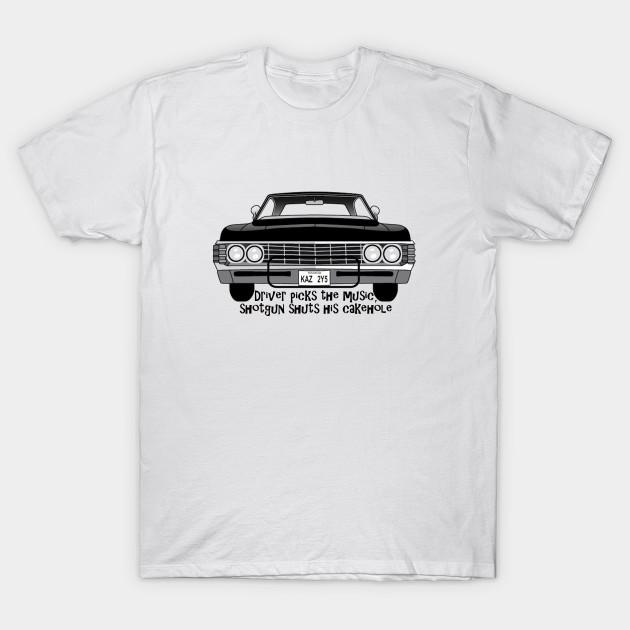 Men Black Print T-shirt Driver Picks The Music... No-Cut Transfer Paper Print Cotton Tshirt