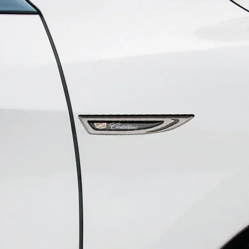 2 шт. Наклейка-эмблема на крыло автомобиля для Cadillac Escalade Deville DTS ATS BLS CT4 CT6 CTS EXT SLR SRX XLR XT4 Значок 2026 ybsdr66