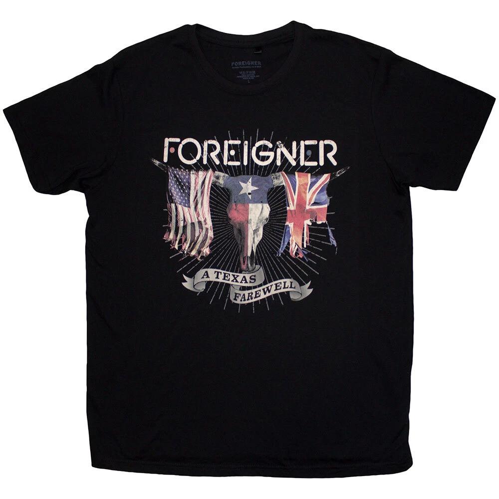 Foreigner Texas Farewell T-Shirt Black New