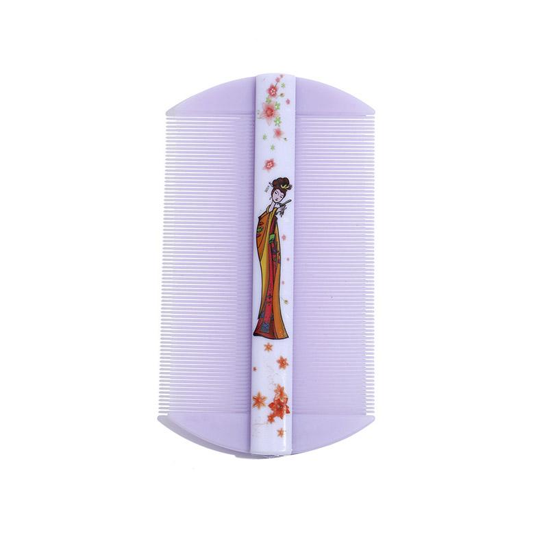 Бамбуковый гребень от вшей, двухсторонний, с супер густыми зубцами, удаляет перхоть, очищает кожу головы, массажирует кожу головы, удаляет блох, инструменты для волос