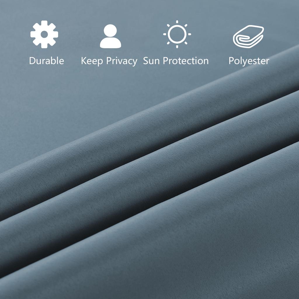 2 панели штор для французских дверей с кулиской, подвязками, для помещений, солнцезащитные, для приватности, на люверсах, теплоизоляционные, затемняющие